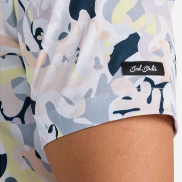 Men’s Bad Birdie Golf Savannah Swing Abstract Floral Performance Polo L MSRP $78 - Picture 7 of 7